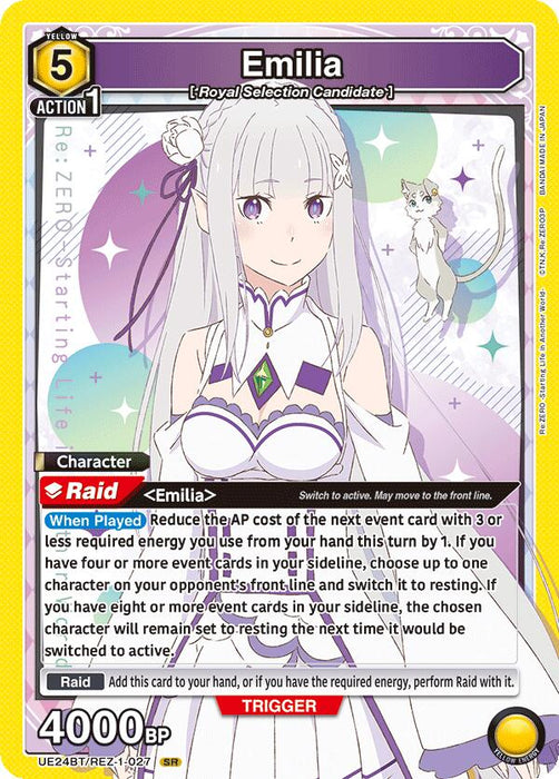Emilia (027) - UE24BT: Re:ZERO -Starting Life in Another World- (UE24BT)