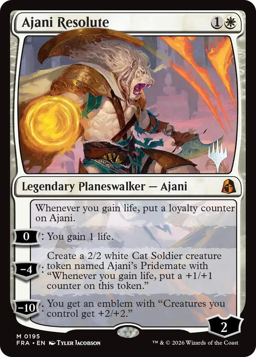 Ajani Resolute [Reality Fracture Promos]