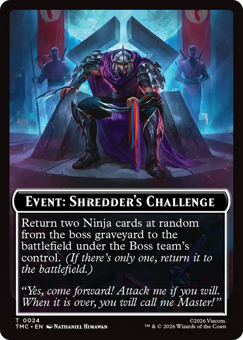 Event: Shredder's Challenge [Teenage Mutant Ninja Turtles Commander Tokens]