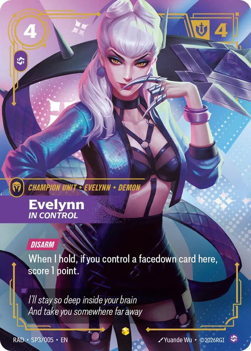 Evelynn, In Control (K/DA Special Art Card) - Radiance (RAD) (SP3/005)