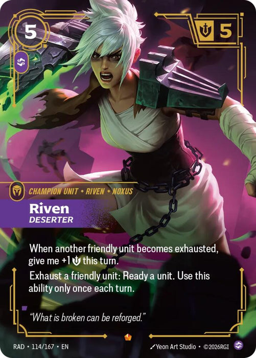 Riven, Deserter - Radiance (RAD) (114/167)