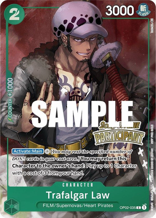 Trafalgar Law (Offline Regional 2023) [Participant] [One Piece Promotion Cards]