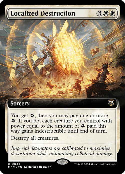 Localized Destruction (Extended Art) (Ripple Foil) [Modern Horizons 3 Commander]