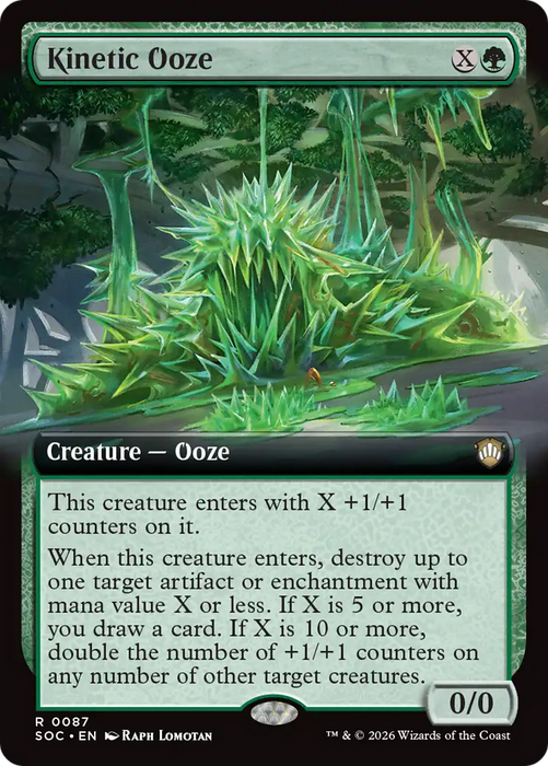 Kinetic Ooze (Extended Art) [Secrets of Strixhaven Commander]