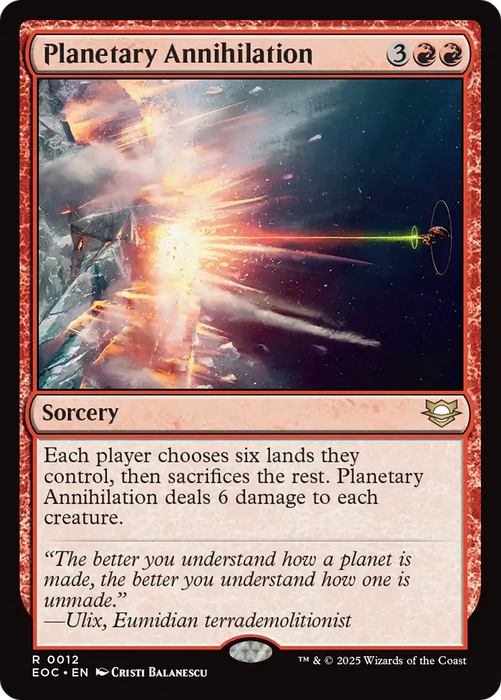 Planetary Annihilation [Edge of Eternities Commander]