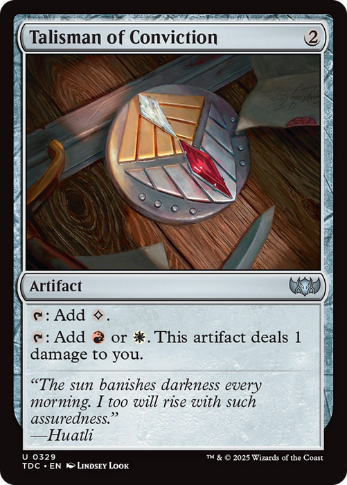 Talisman of Conviction [Tarkir: Dragonstorm Commander]