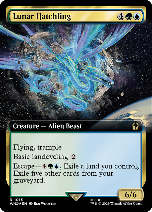 Lunar Hatchling (Extended Art) (Surge Foil) [Doctor Who]