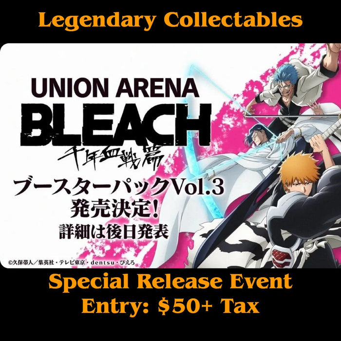 Union Arena - Bleach: Thousand-Year Blood War - Special Release Event - Nov 7th, 4 PM
