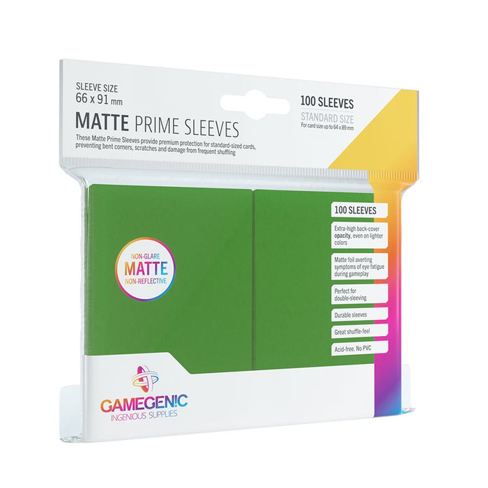 Gamegenic Matte Prime Sleeves - Standard Size - Various Colors
