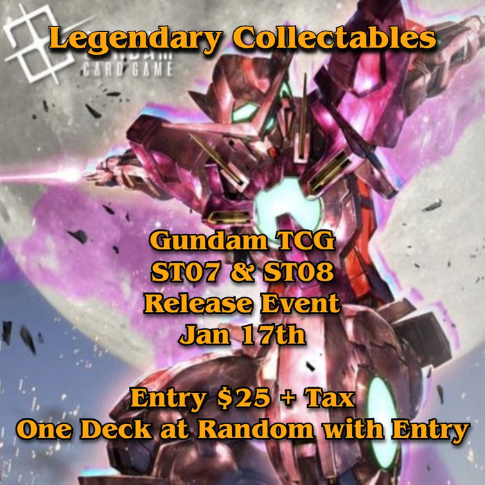 Gundam - CG - ST07 & ST08 - Release Event - Jan 17th - 1 PM