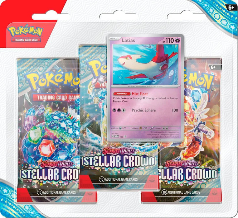 Pokemon - Scarlet & Violet - Stellar Crown - 3 Pack Blister - Promo at Random