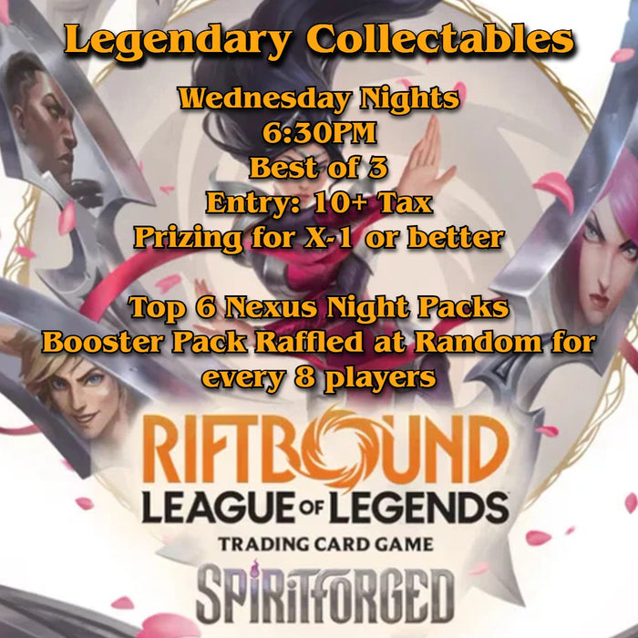 Riftbound - Wednesday Nights at 6:30PM
