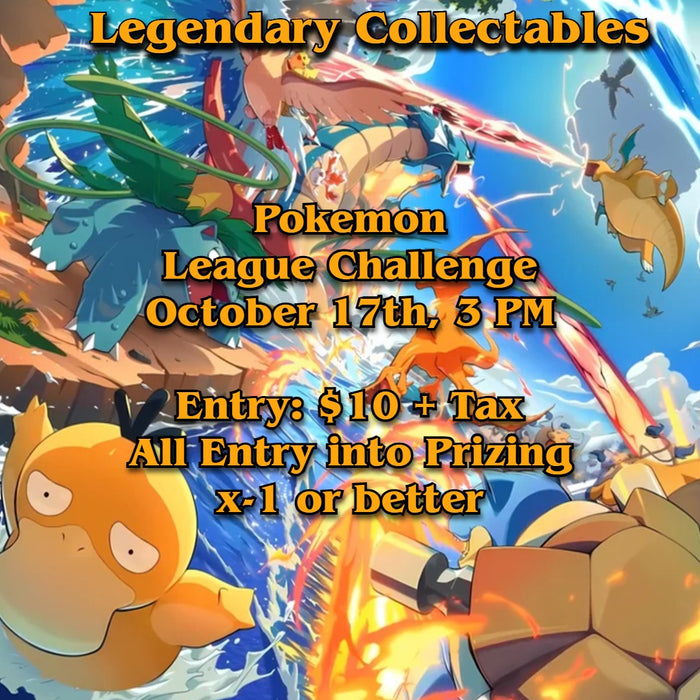 Pokemon - TCG League Challenge - Saturday October 17th, 3 PM