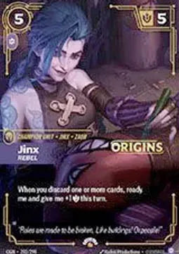 Jinx, Rebel - Riftbound Organized Play Promotional Cards (OPP) (202/298)