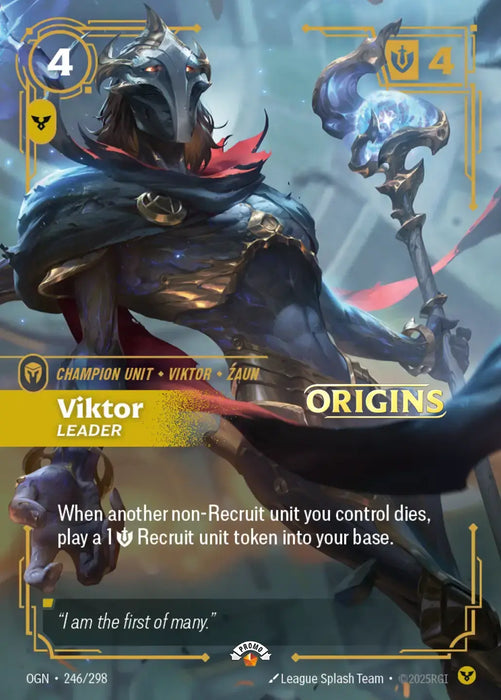 Viktor, Leader - Riftbound Organized Play Promotional Cards (OPP) (246/298)