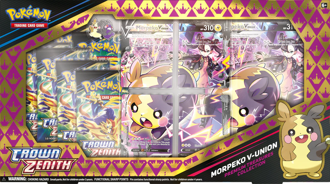 Pokemon - Crown Zenith Premium Treasures Collection - Morpeko V-Union