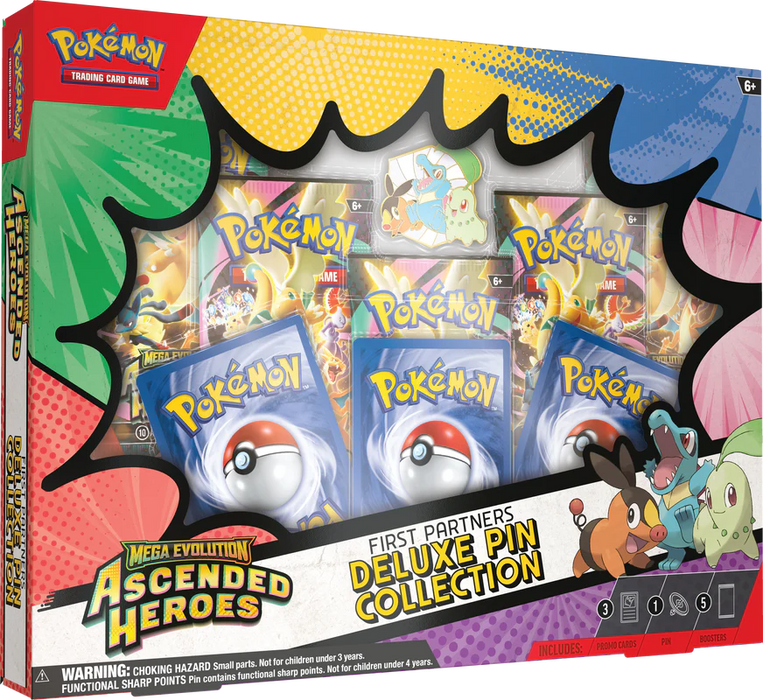 Pokemon - Mega Evolution Ascended Heroes - First Partner Deluxe Pin Collection