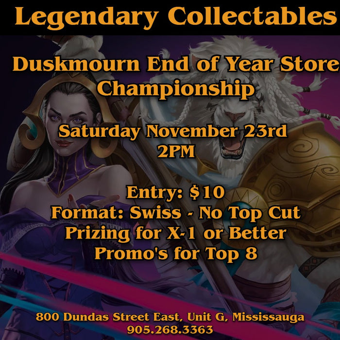 Duskmourn End of Year Store Championship - Saturday November 23rd - 2 PM