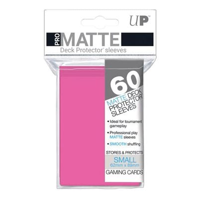 Pro-Matte Bright Pink Small Deck Protectors (60ct)
