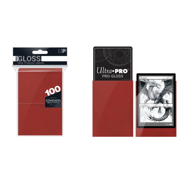 Ultra Pro Eclipse 100 Deck Protector Gloss Standard Size Red