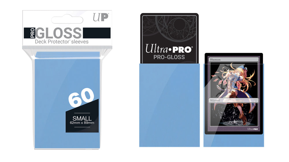 Ultra Pro Small Size Gloss Blue Deck Protectors (60)