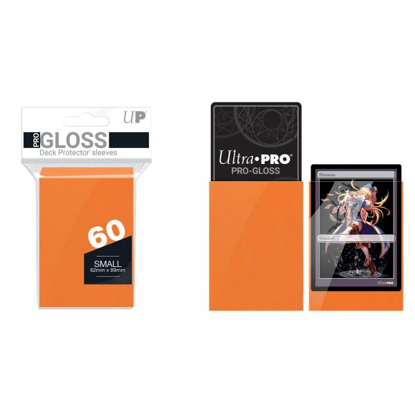 Ultra Pro Small Size Gloss Orange Deck Protectors (60)