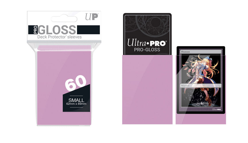 Ultra Pro Small Size Gloss Pink Deck Protectors (60)