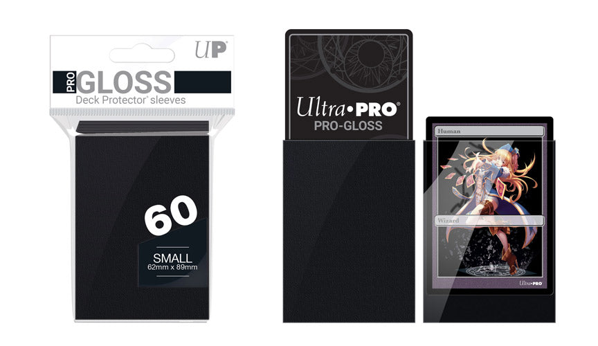Ultra Pro Small Size Gloss Black Deck Protectors (60)
