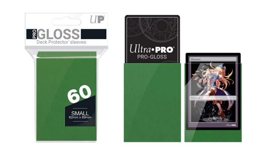 Ultra Pro Small Size Gloss Serpent Green Deck Protectors (60)