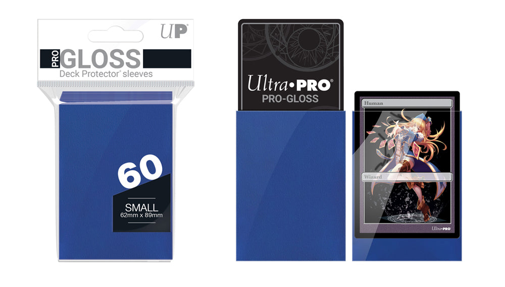 Ultra Pro Small Size Gloss Typhoon Blue Deck Protectors (60)