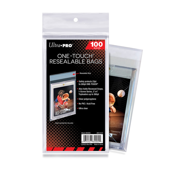 Ultra Pro - One-Touch Resealable Team Bags - 100 CT