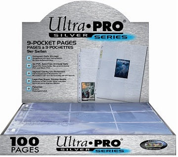 Ultra Pro - Binder Pages - 9 Pocket - 100ct Silver