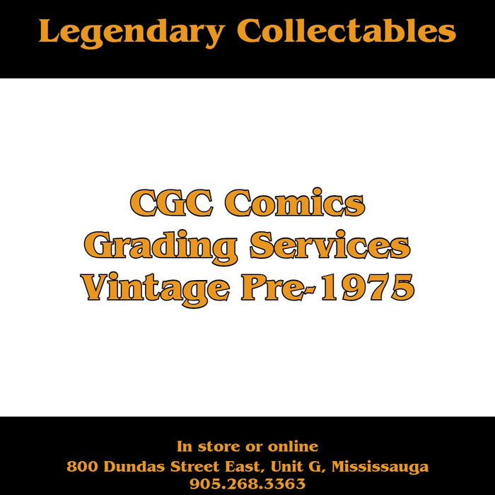Comic Vintage Grading Services (Pre-1975)