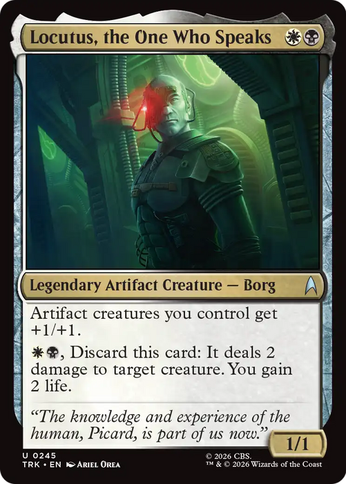 Locutus, the One Who Speaks [Star Trek]