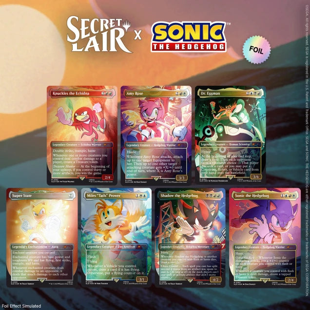 MTG - Secret Lair x Sonic: Friends & Foes Rainbow Foil