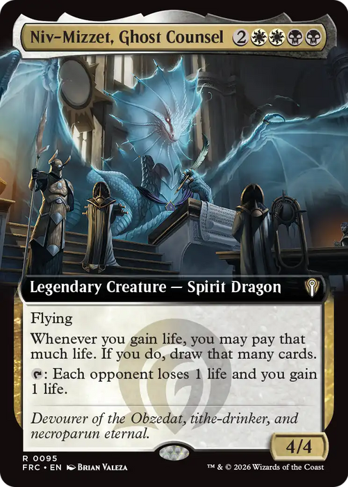 Niv-Mizzet, Ghost Counsel (Extended Art) [Reality Fracture Commander]