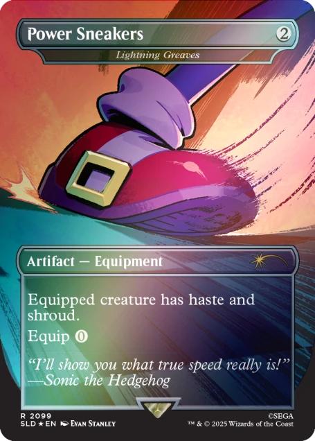 MTG - Secret Lair x Sonic: Turbo Gear Rainbow Foil