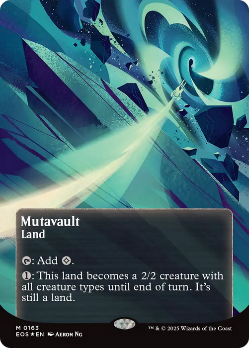 Mutavault (0163) (Borderless) (Galaxy Foil) [Edge of Eternities: Stellar Sights]