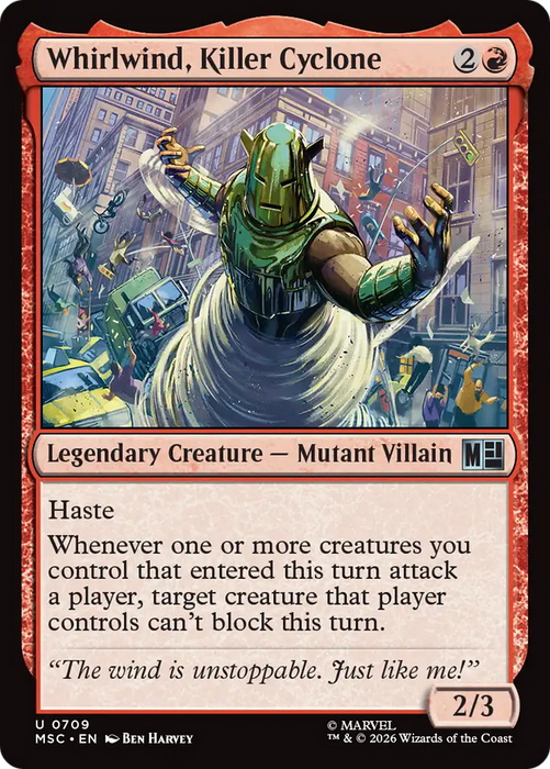 Whirlwind, Killer Cyclone [Marvel Super Heroes Commander]