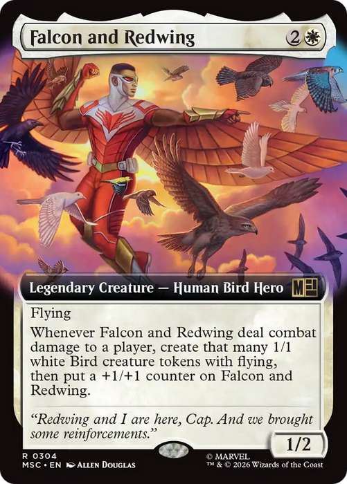 Falcon and Redwing (Extended Art) [Marvel Super Heroes Commander]