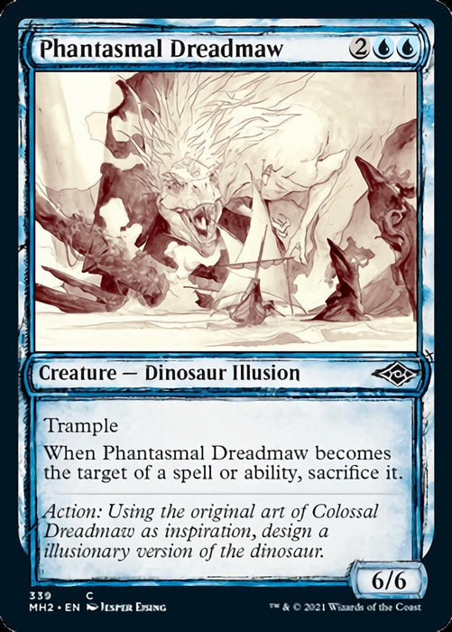 Phantasmal Dreadmaw (Sketch) [Modern Horizons 2]