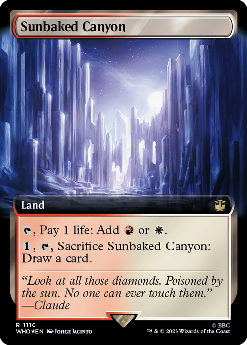 Sunbaked Canyon (Extended Art) (Surge Foil) [Doctor Who]