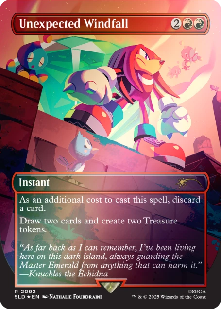 MTG - Secret Lair x Sonic: Chasing Adventure Rainbow Foil