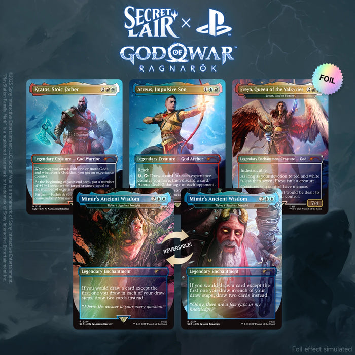 MTG - Secret Lair x God of War Norse - Rainbow Foil