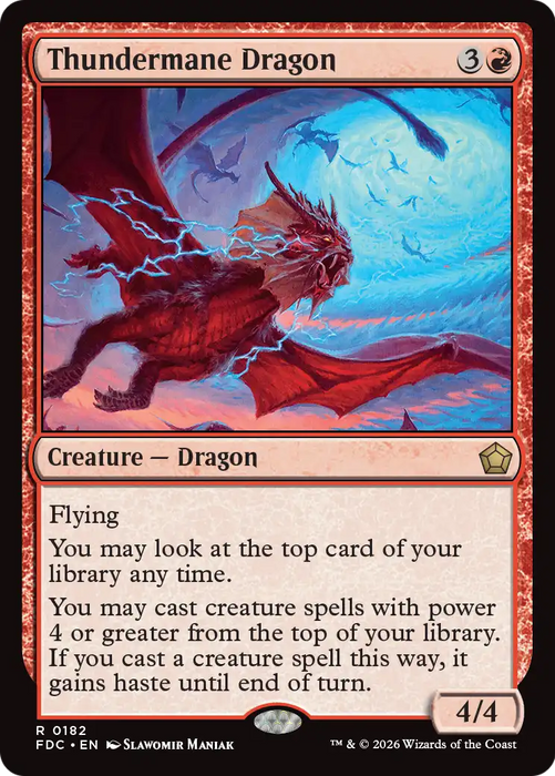 Thundermane Dragon [Foundations Commander]