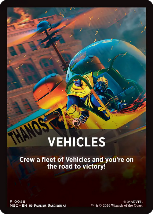 Vehicles Theme Card [Marvel Super Heroes Commander]