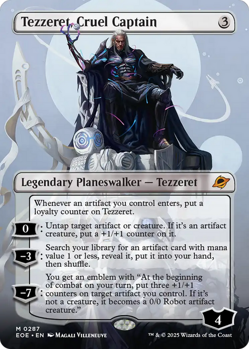 Tezzeret, Cruel Captain (Borderless) [Edge of Eternities]