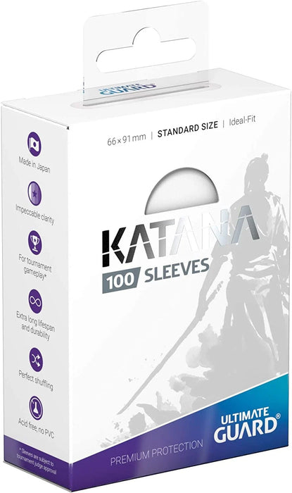 Ultimate Guard Katana Sleeves - Standard Size - 100 Count - Various Colors