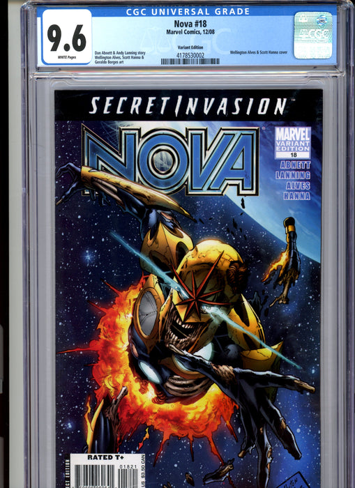 CGC 9.6 Nova #18 Death Variant Edition