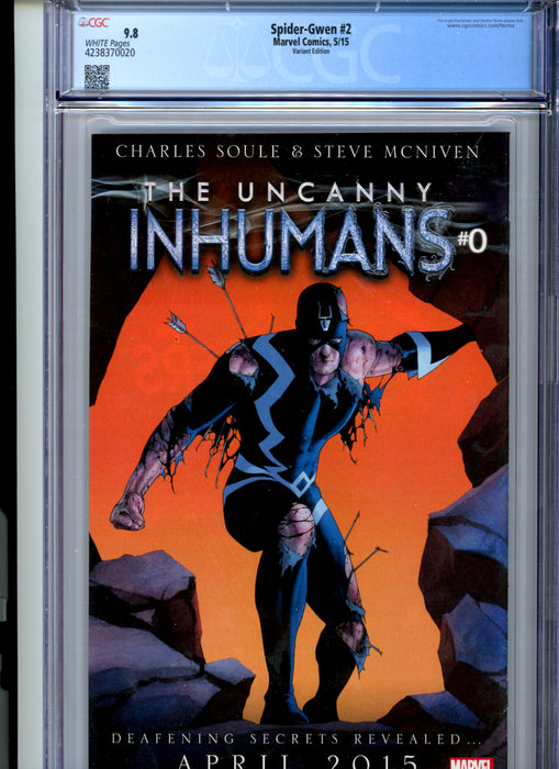 CGC 9.8 Spider-Gwen #2 Variant